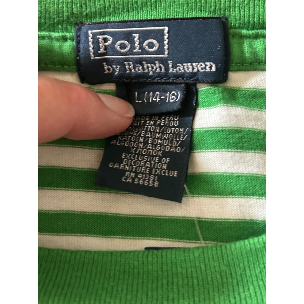 New with Tags Boys Polo by Ralph Lauren Short Sleeve Shirt Size L